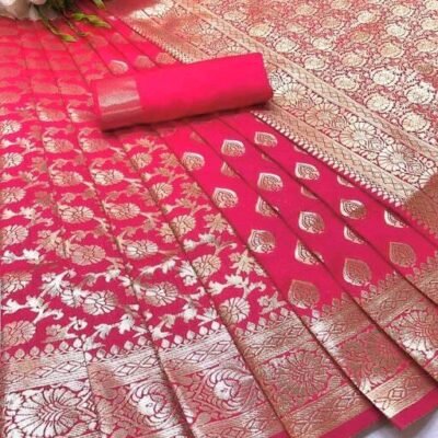 Designer Banarasi Silk Festival Wear Saree
